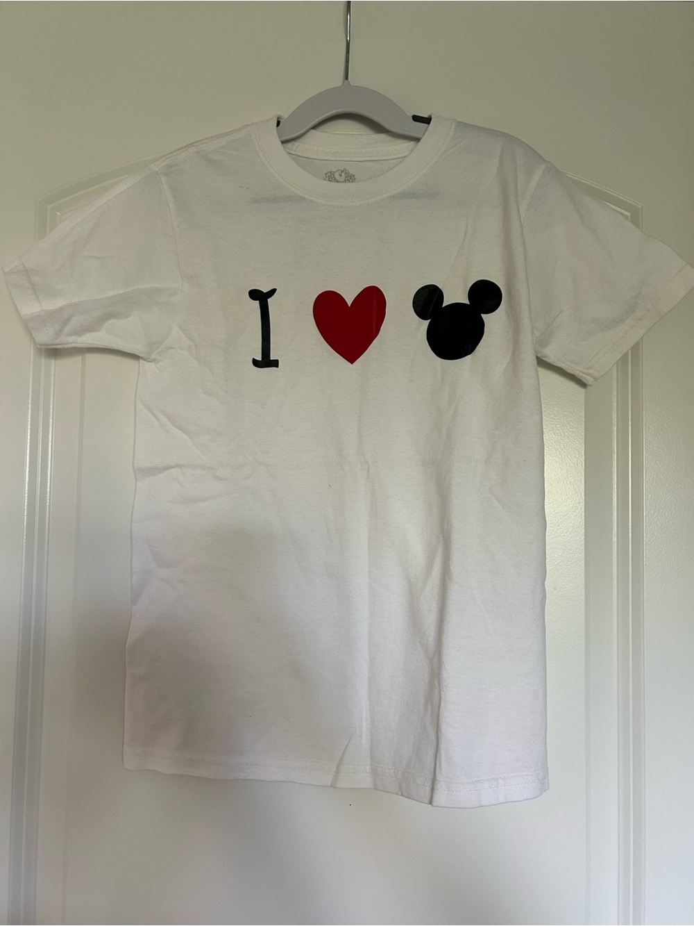 Fruit of the Loom White Long Sleeve 'I ♥ Mouse' Graphic Tee